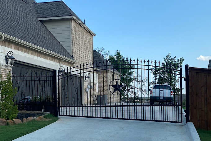 Iron Fence with Texas Star